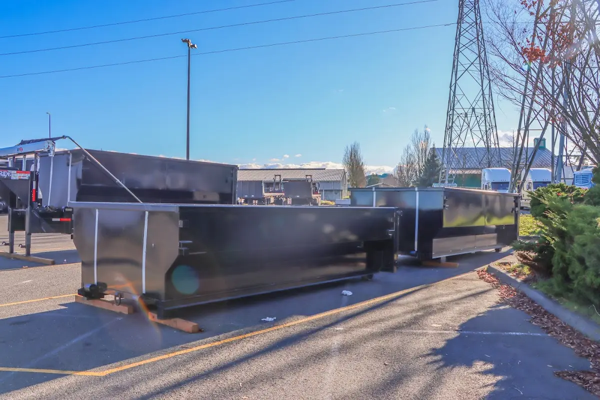 Roll-off dumpster ready for waste disposal at job site for Estate Cleanout Dumpster Rental in Lauderdale-by-the-Sea
